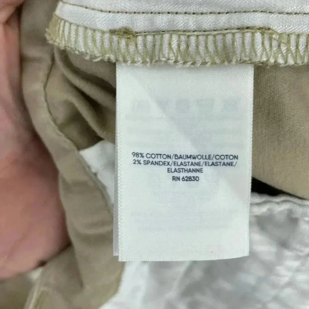 Lands End Cotton Chino Shorts Mens 36 Tan 0111
